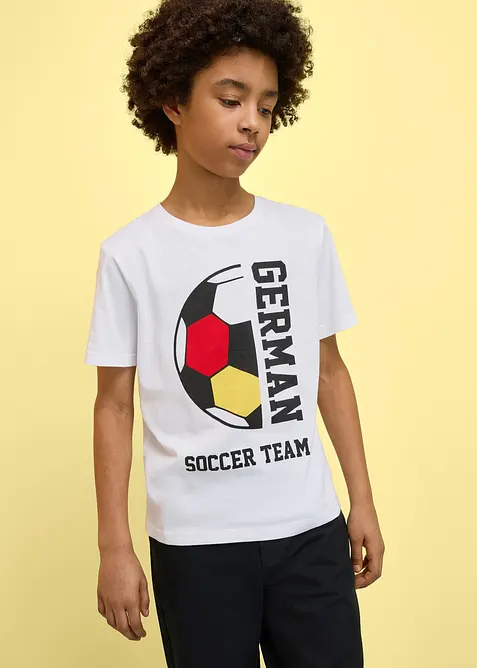 T-shirt av bomull med Germany-tryck, bonprix