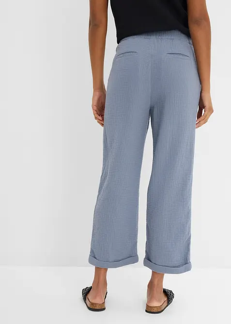 Culottebyxa i muslin av bomull, bonprix