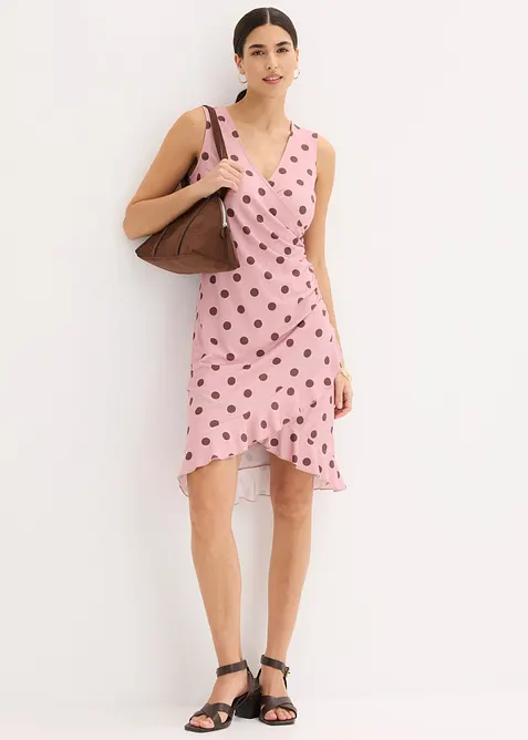 Jerseykl&auml;nning med djup ringning, bonprix