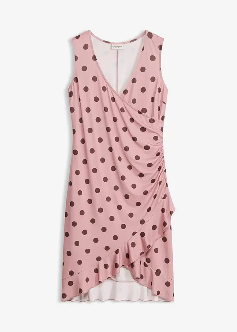 Jerseykl&auml;nning med djup ringning, bonprix