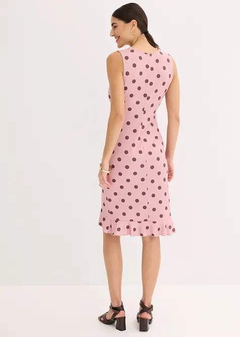 Jerseykl&auml;nning med djup ringning, bonprix