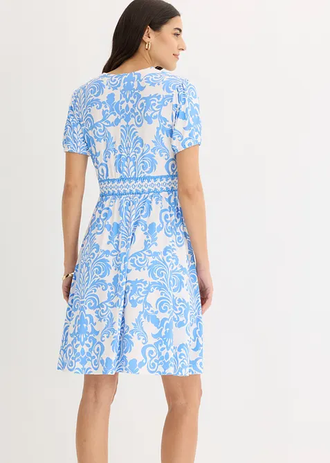 Jerseykl&auml;nning med djup ringning, bonprix