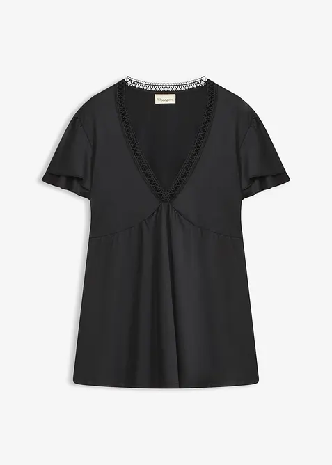 Topp med spets, bonprix