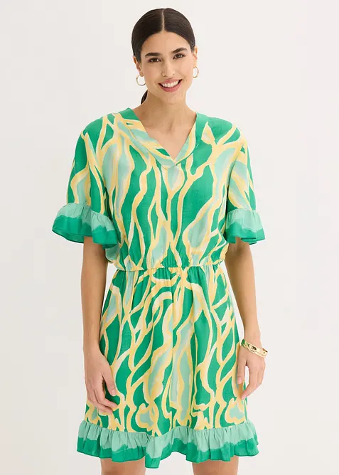 Chiffongkl&auml;nning i viskos med rysch, bonprix