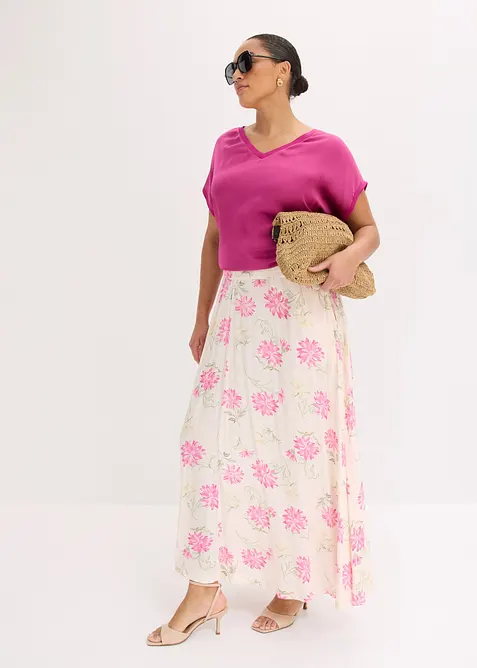 Maxikjol av viskos, bonprix