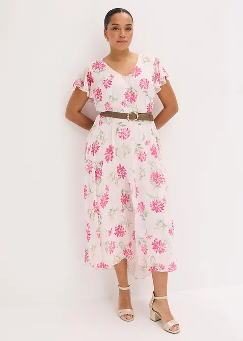 Jumpsuit med V-ringning, bonprix