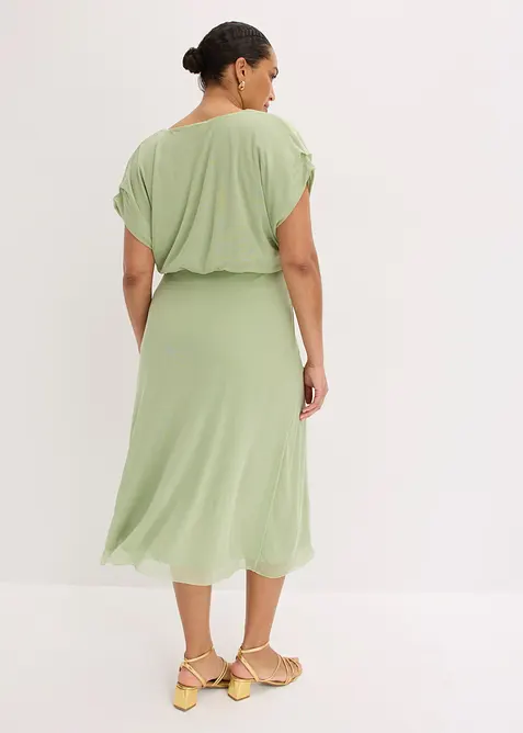 Jerseykl&auml;nning av mjuk mesh, bonprix