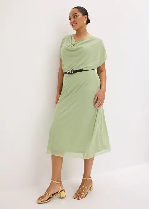 Jerseykl&auml;nning av mjuk mesh, bonprix