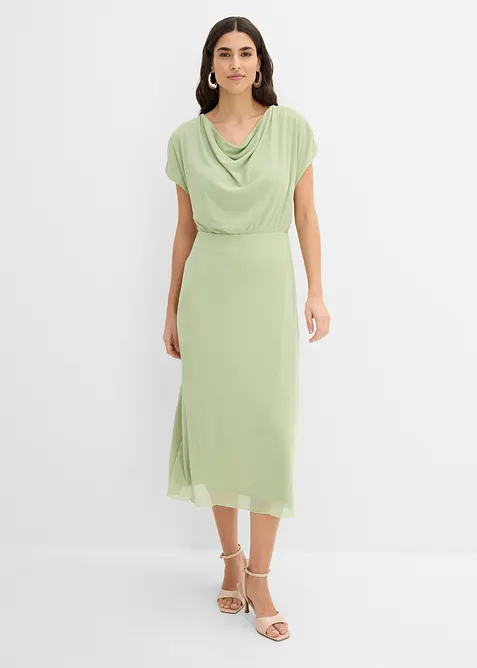 Jerseykl&auml;nning av mjuk mesh, bonprix