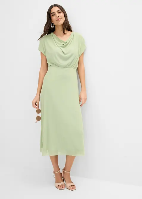 Jerseykl&auml;nning av mjuk mesh, bonprix