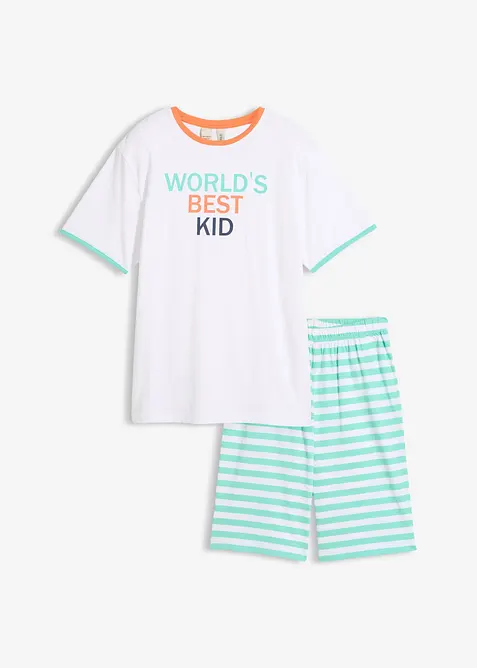 Pyjamas med shorts, av bomull, 2 delar, bonprix