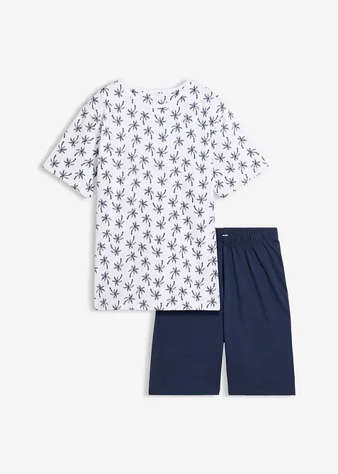 Pyjamas med shorts, av bomull, 2 delar, bonprix