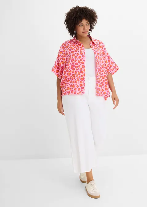 Blus i luftig muslin, bonprix