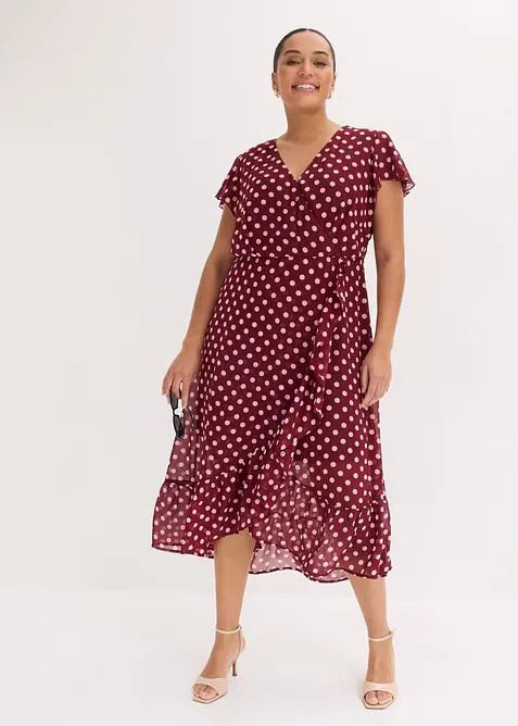 Chiffongkl&auml;nning med volanger, bonprix