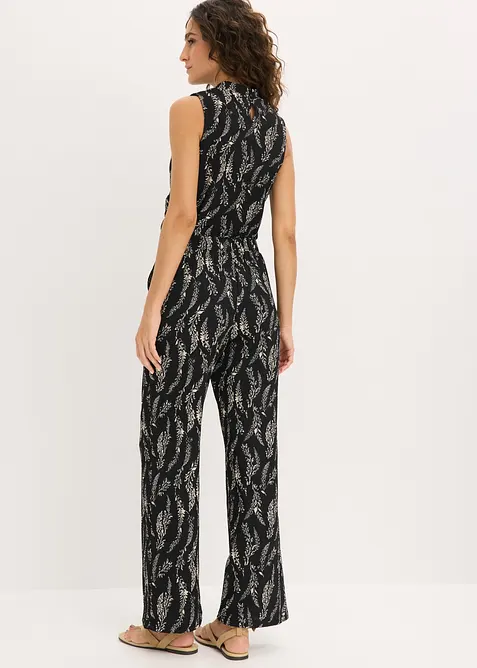 Jerseylinne och byxa (2 delar) av kr&auml;pp, bonprix