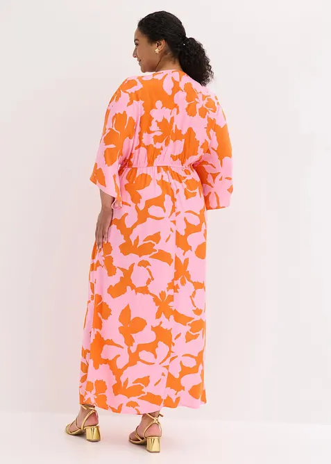 Maxikl&auml;nning i f&ouml;ljsam satin, bonprix