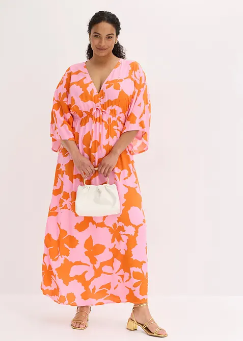 Maxikl&auml;nning i f&ouml;ljsam satin, bonprix