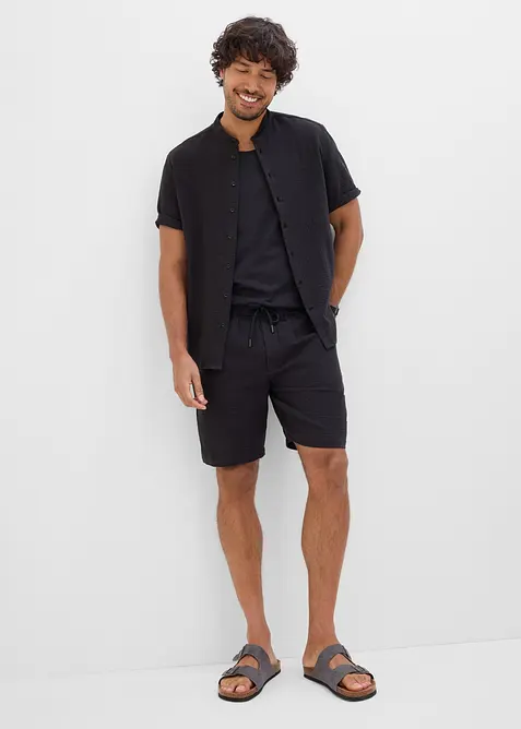 Skjorta och shorts i muslin (2 delar), bonprix