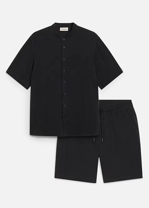 Skjorta och shorts i muslin (2 delar), bonprix