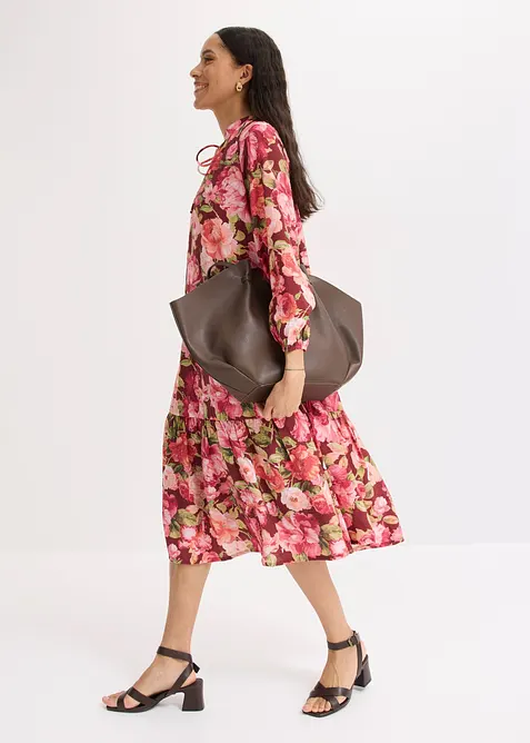 Midikl&auml;nning av mjuk viskosmix, bonprix