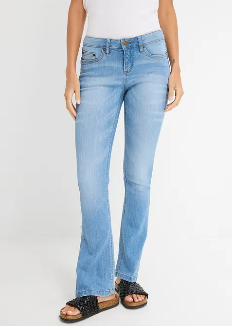 Bootcut jeans Mid Waist, Stretch, bonprix