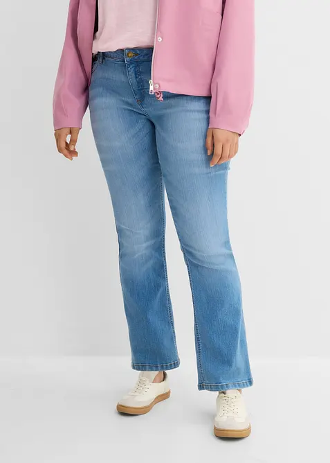 Bootcut jeans Mid Waist, Stretch, bonprix