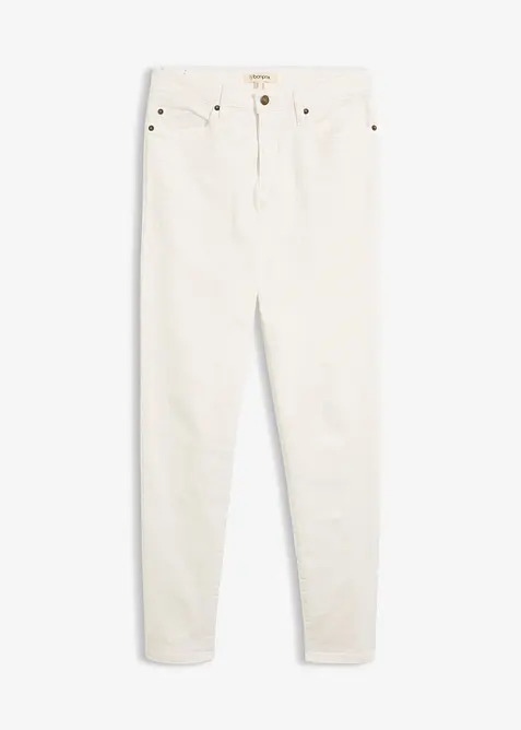 Mom Jeans Mid Waist, l&aring;nga ben, bonprix