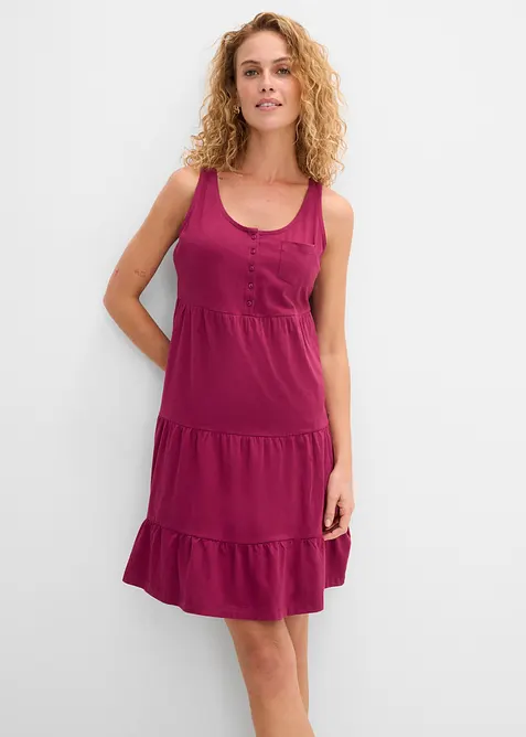 Kort jerseykl&auml;nning i bomull, bonprix