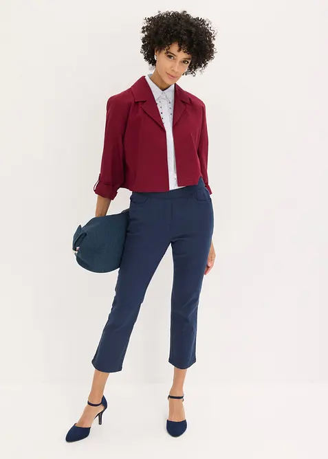 Stretchig dra p&aring;-byxa i 7/8-l&auml;ngd, bonprix