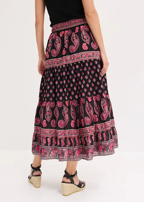 L&aring;ng kjol i bomull, bonprix