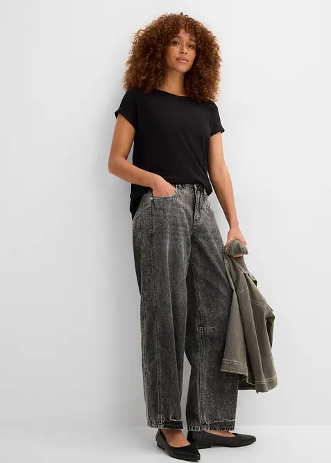 Kort&auml;rmad topp i fyrkantig modell, bonprix