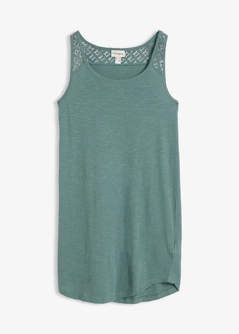 Trik&aring;kl&auml;nning i bomull med spets, bonprix