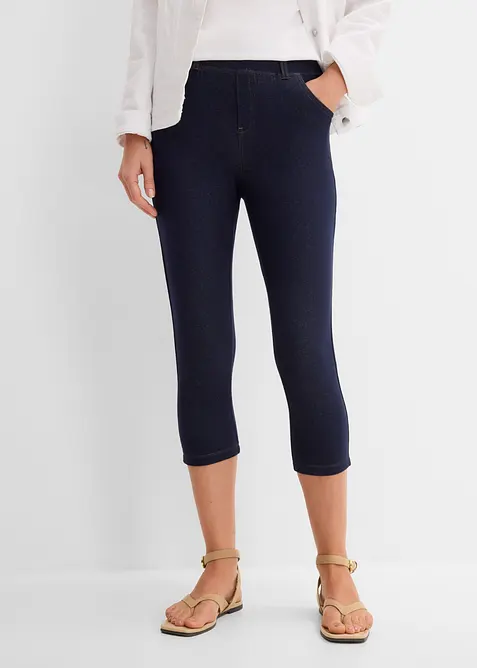Caprileggings med jeanslook, bonprix