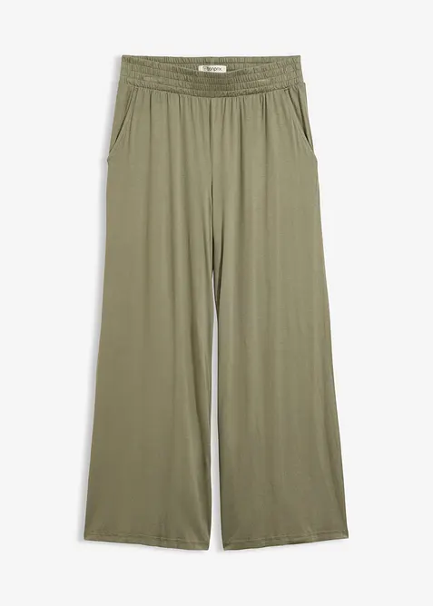 7/8-jerseybyxa av stretchig och f&ouml;ljsam viskos, bonprix