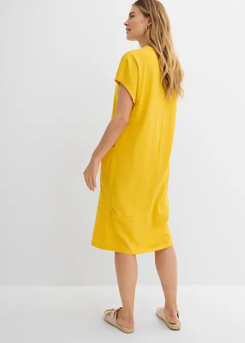 Jerseykl&auml;nning med fickor, bonprix