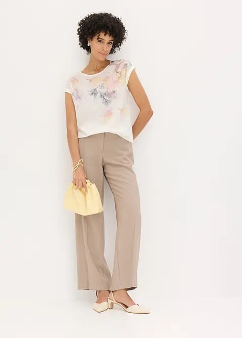 Blommig blustopp, bonprix