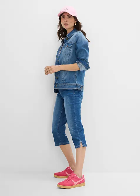 Stretchiga caprijeans (2-pack), bonprix