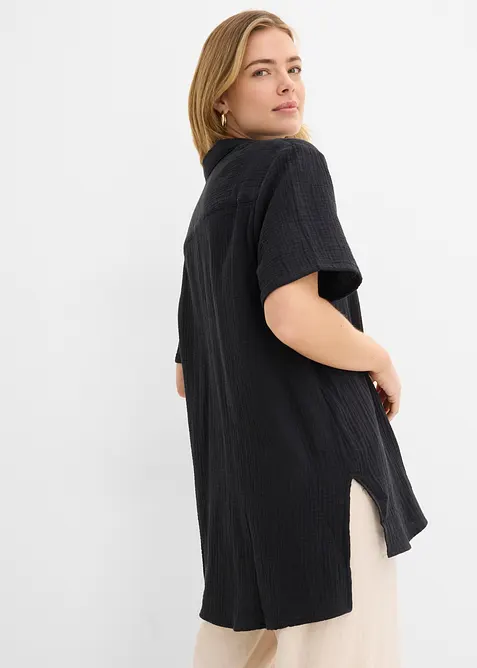 Skjortblus av muslin, bonprix