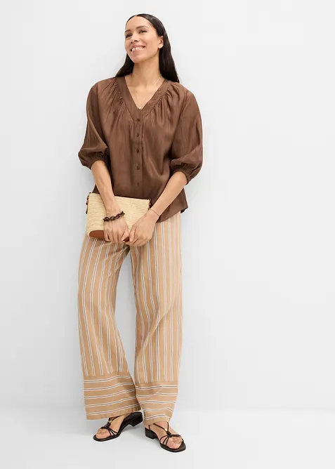 Oversizeblus av mjuk viskosmix, bonprix