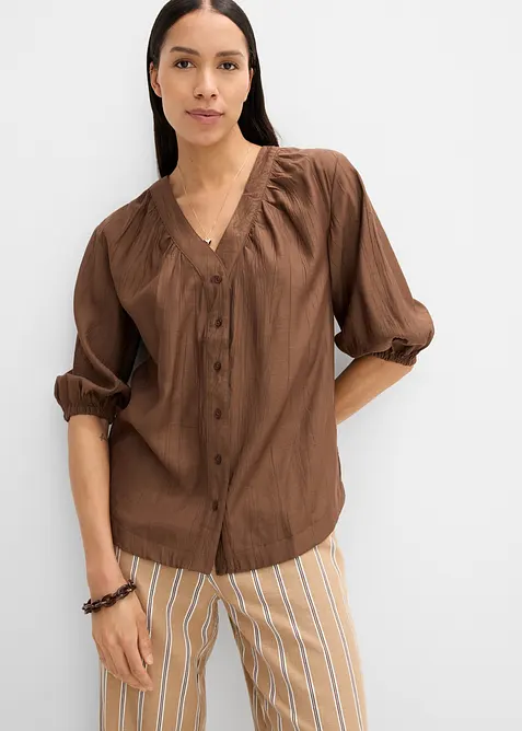 Oversizeblus av mjuk viskosmix, bonprix