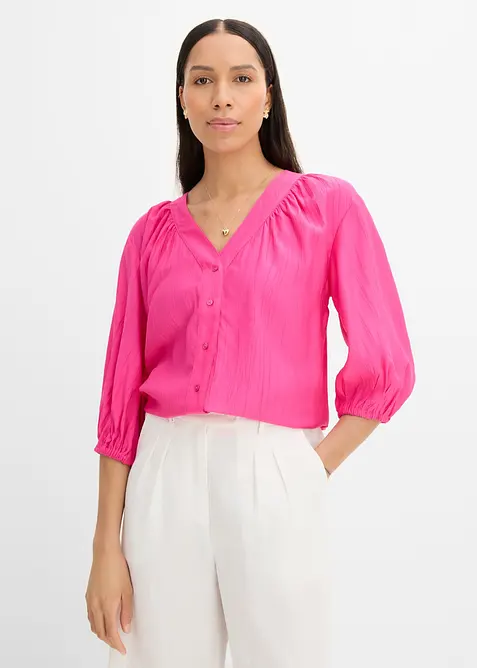 Oversizeblus av mjuk viskosmix, bonprix