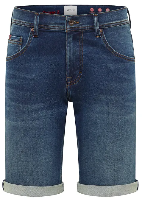 Chicago jeansshorts med stretch fr&aring;n Mustang, Slim Fit, bonprix