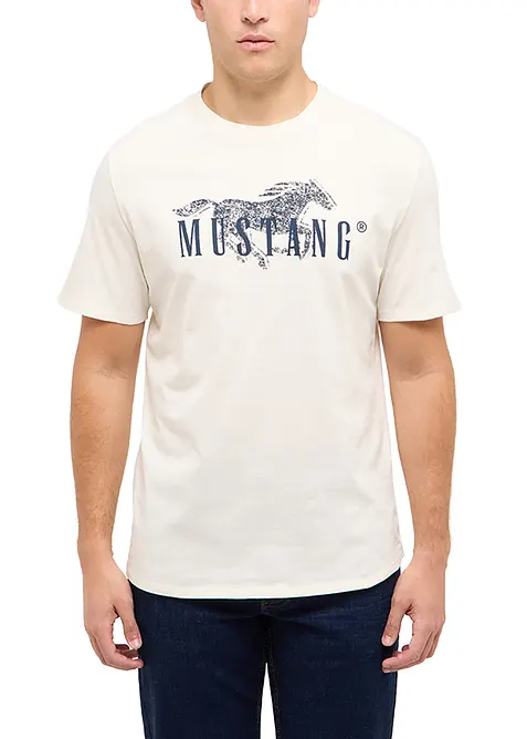 Austin T-shirt i ekologisk bomull fr&aring;n Mustang, Mustang Jeans