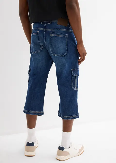 3/4-Jeans med cargofickor, Regular Fit, Straight, bonprix