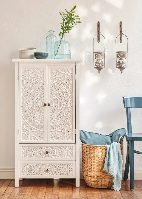 V&auml;ggljush&aring;llare med antik effekt (4 delar), bonprix