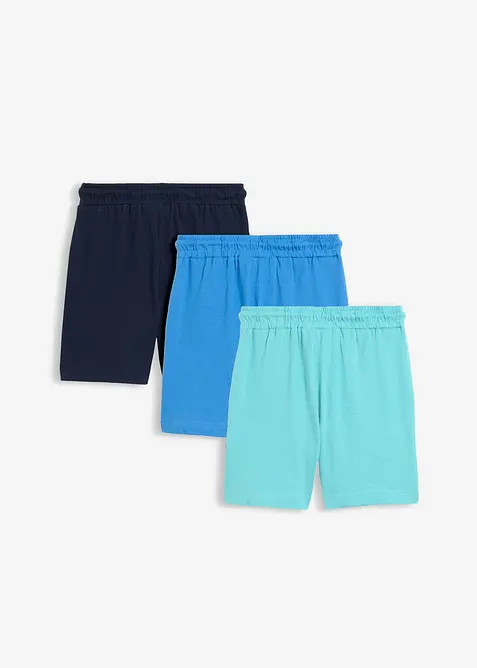 Jerseyshorts i ekologisk bomull (3-pack), bonprix
