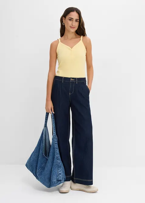 Linne med ekologisk bomull (2-pack), bonprix