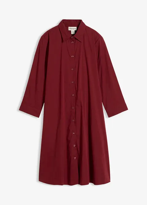 Skjortkl&auml;nning i poplin, bonprix