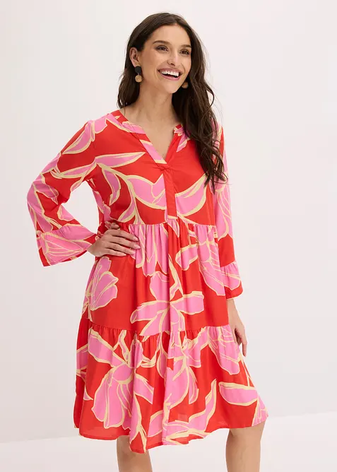 V&aring;dskuren kl&auml;nning i viskos, bonprix