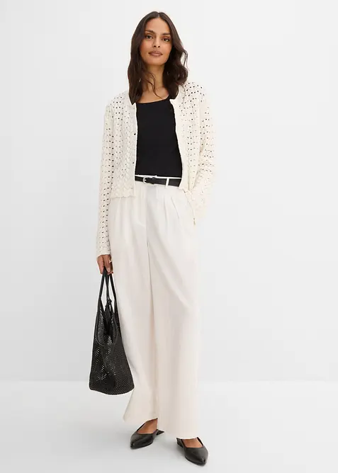 H&aring;lm&ouml;nstrad cardigan, bonprix